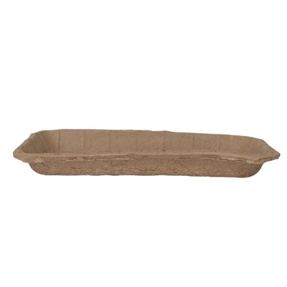 Bandeja Hortifruti biodegradável e compostável T6 27x13x2,5cm