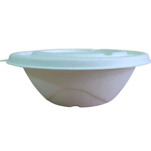 Bowl biodegradável e compostável com tampa – 750 ml