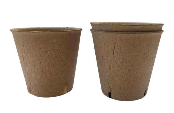 Vaso biodegradável compostável para mudas de plantas -100 un